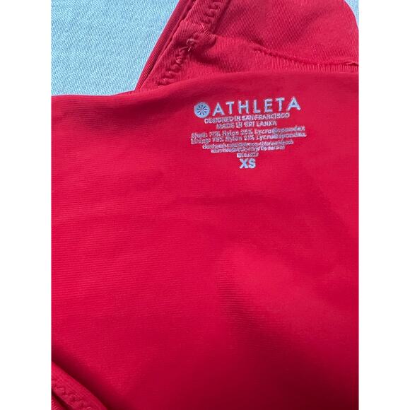 Athleta Bikini Wrap Reversible Bikini Top And Red High Waited Bottoms‎ Size XS - Picture 6 of 8